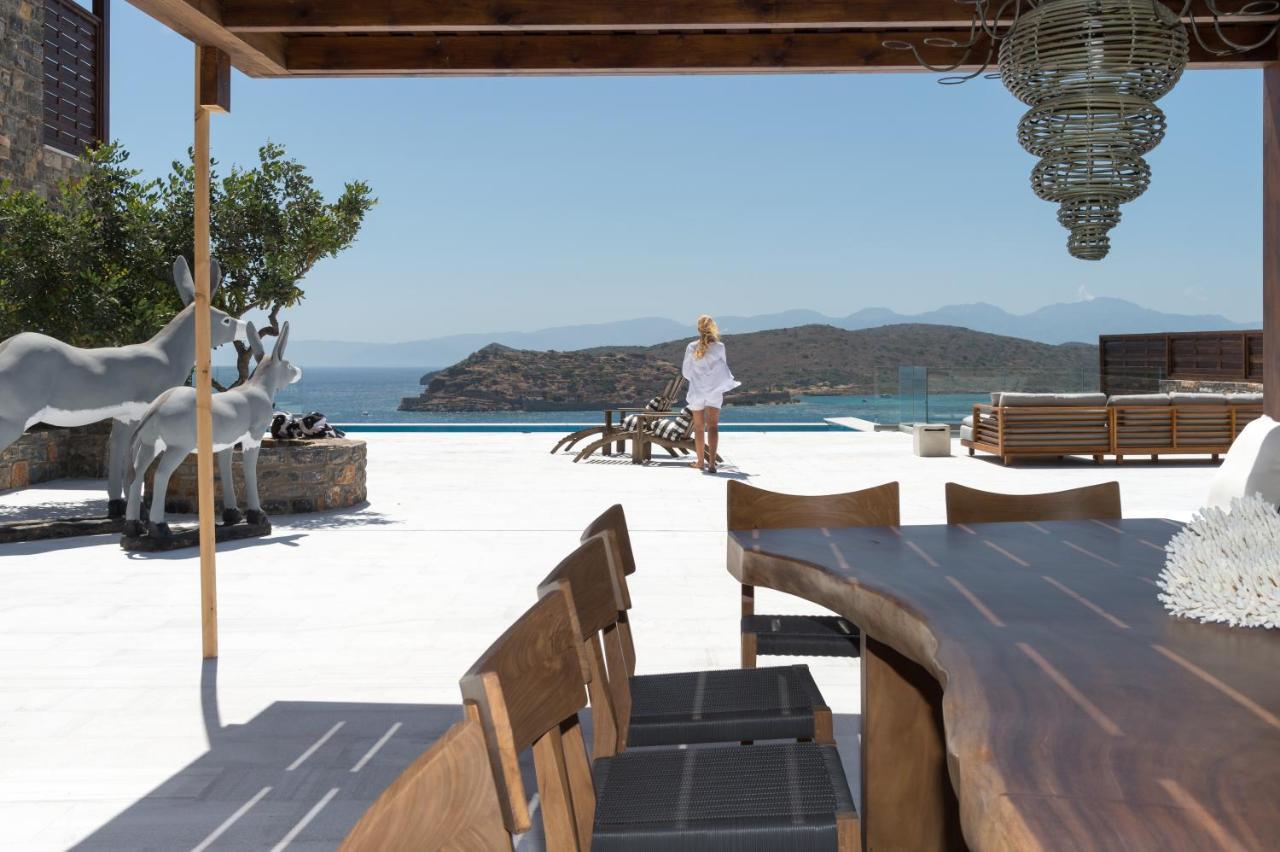 Villa Dimitra By Elounda Island View Villas Bagian luar foto