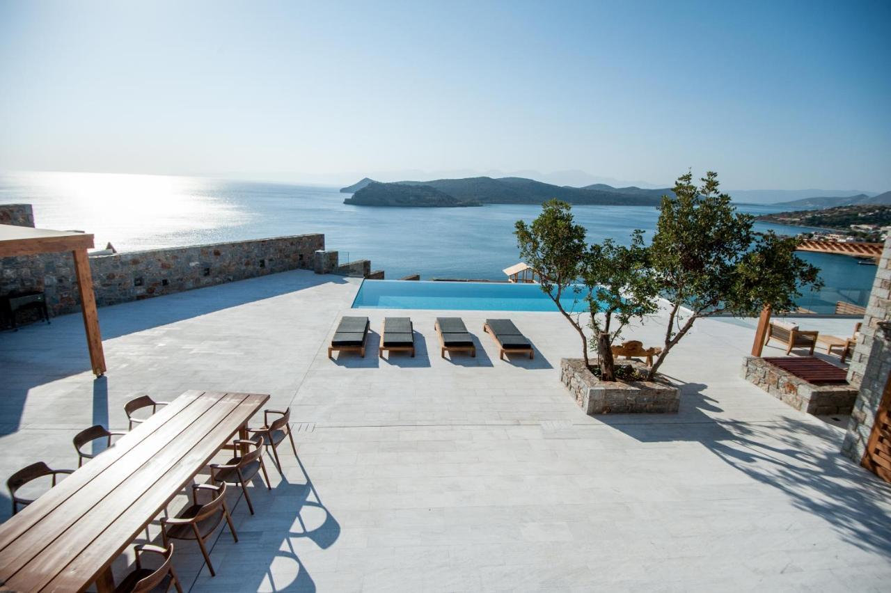 Villa Dimitra By Elounda Island View Villas Bagian luar foto
