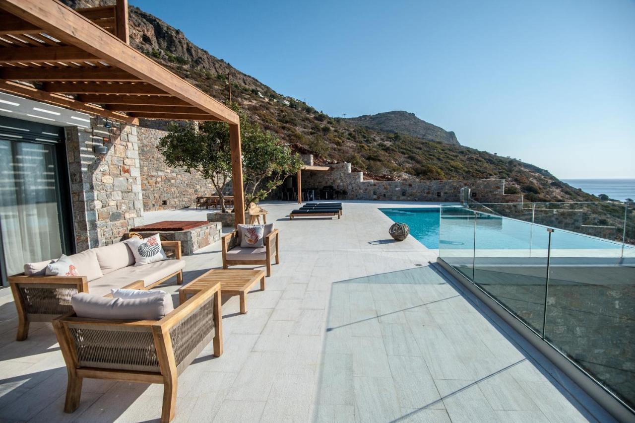 Villa Dimitra By Elounda Island View Villas Bagian luar foto
