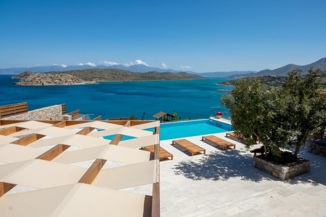 Villa Dimitra By Elounda Island View Villas Bagian luar foto