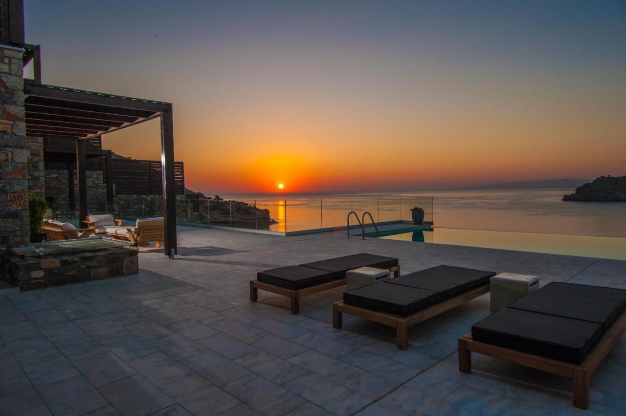Villa Dimitra By Elounda Island View Villas Bagian luar foto