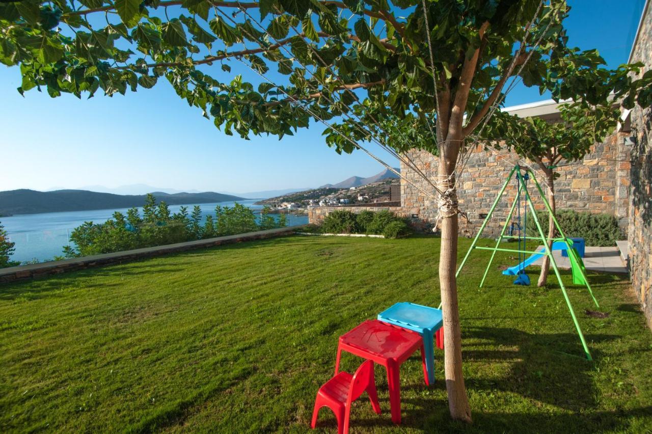 Villa Dimitra By Elounda Island View Villas Bagian luar foto