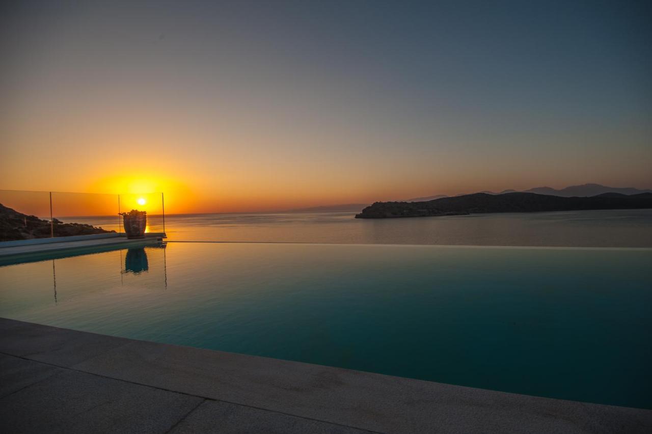 Villa Dimitra By Elounda Island View Villas Bagian luar foto